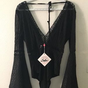Selfie Leslie, Size M, Open Back, Black